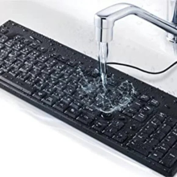 I-Rocks IRK32W-BK Black Washable Durable Ergonomic Keyboard - Picture 6 of 8